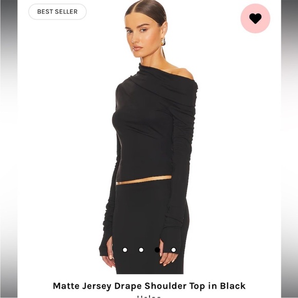 NWT helsa black off shoulder top - XS - Picture 7 of 10